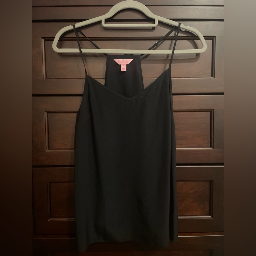 Lilly Pulitzer Black Silk Camisole